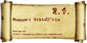 Magyari Viktória névjegykártya