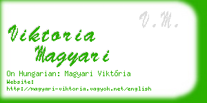 viktoria magyari business card