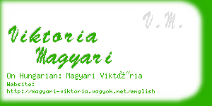 viktoria magyari business card